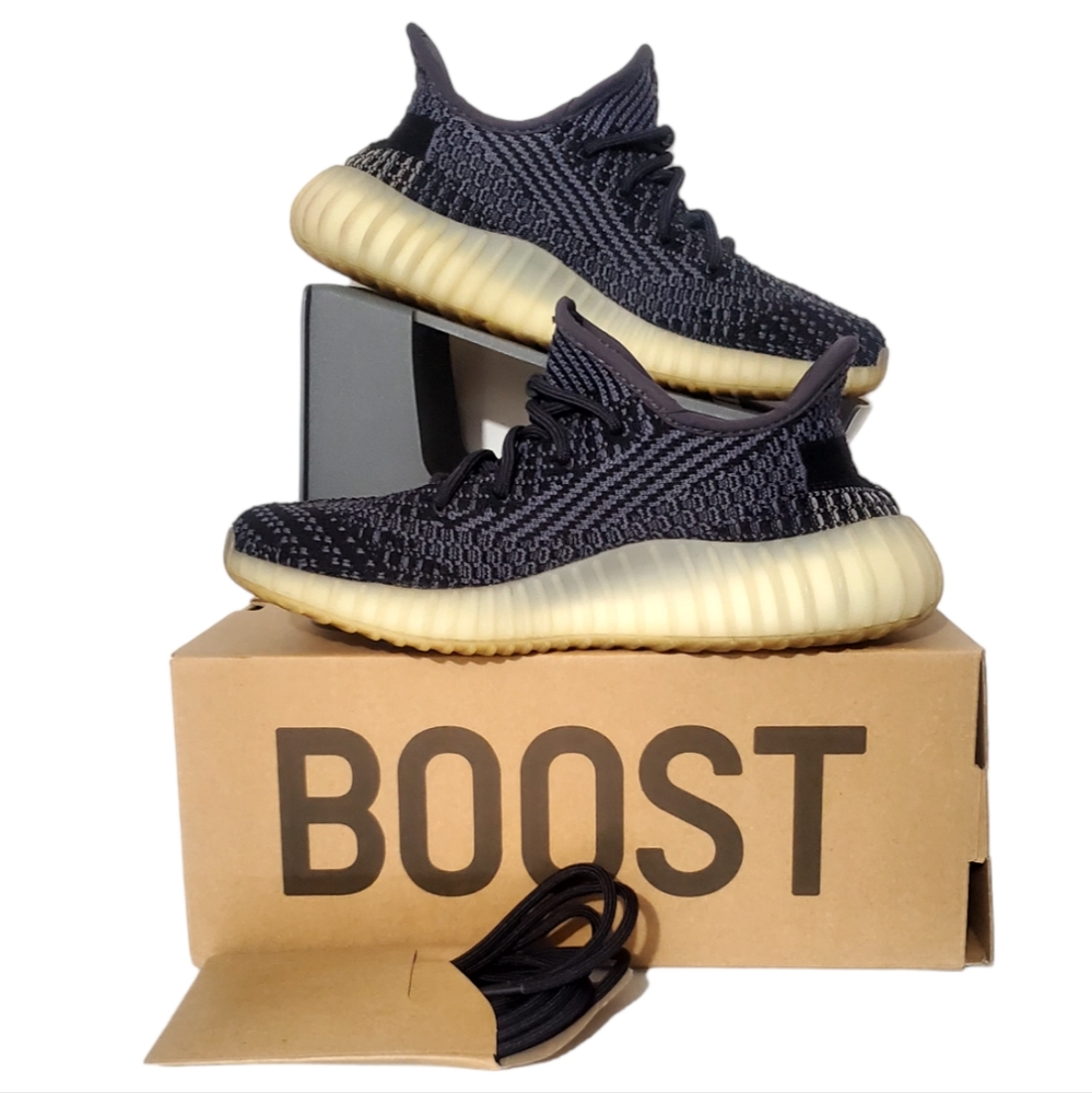 Adidas Yeezy Boost 350 V2 Carbon FZ5000 Grey Black Men 5.5 (fits women 6.5/7)